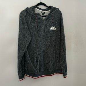 ROOTS SALT AND PEPPER 1/4 ZIP SWEATER